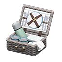 Animal Crossing Items Picnic Basket Gray