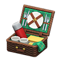 Animal Crossing Items Picnic Basket Green