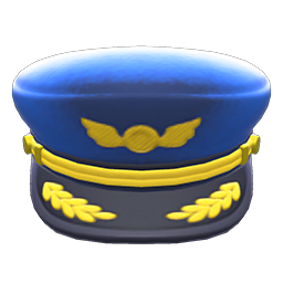 Animal Crossing Items Pilot's Hat Navy blue