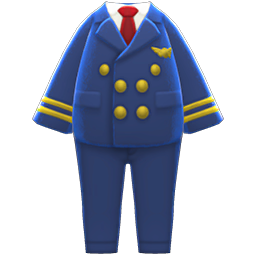 Animal Crossing Items Pilot's Uniform Navy blue