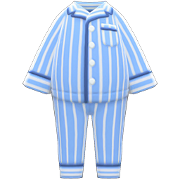 Animal Crossing Items Pj Outfit Blue
