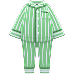 Animal Crossing Items Pj Outfit Green
