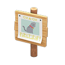 Animal Crossing Items Plain Wooden Shop Sign Natural / Pet