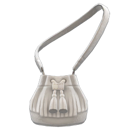 Animal Crossing Items Pleather Fringe Bag White