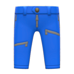 Animal Crossing Items Pleather Pants Blue