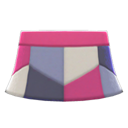 Animal Crossing Items Pleather Patch Skirt Purple