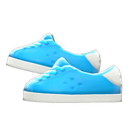 Pleather Sneakers Light blue