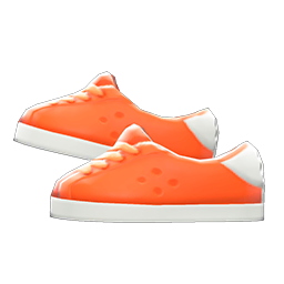 Animal Crossing Items Pleather Sneakers Orange