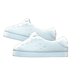 Animal Crossing Items Pleather Sneakers White