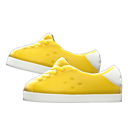 Animal Crossing Items Pleather Sneakers Yellow