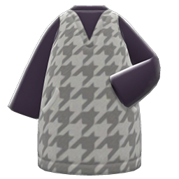 Animal Crossing Items Plover Dress Gray