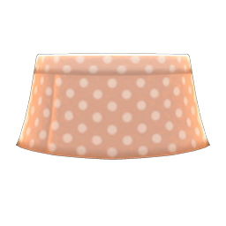 Animal Crossing Items Polka-dot Mini Skirt Beige