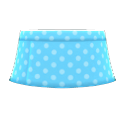 Animal Crossing Items Polka-dot Mini Skirt Blue