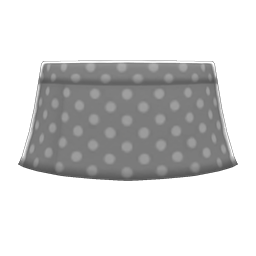 Animal Crossing Items Polka-dot Mini Skirt Gray