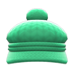 Animal Crossing Items Pom Casquette Green