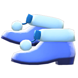 Animal Crossing Items Pom-pom Boots Blue
