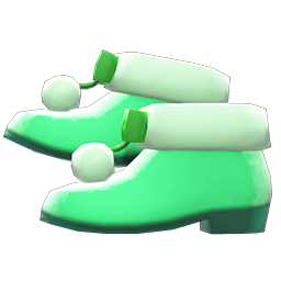 Animal Crossing Items Pom-pom Boots Green