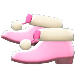 Animal Crossing Items Pom-pom Boots Pink