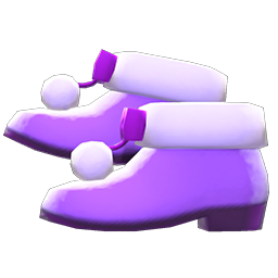 Animal Crossing Items Pom-pom Boots Purple