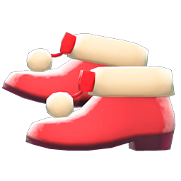 Animal Crossing Items Pom-pom Boots Red