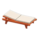 Animal Crossing Items Poolside Bed Brown / White