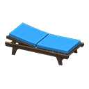 Animal Crossing Items Poolside Bed Dark brown / Blue