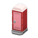 Animal Crossing Items Portable Toilet Red