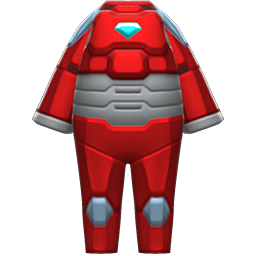Animal Crossing Items Power Suit Red