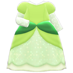 Animal Crossing Items Princess Dress Green