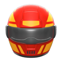 Animal Crossing Items Racing Helmet Red