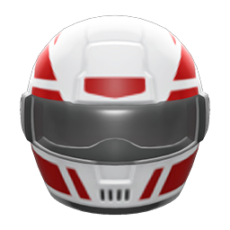 Animal Crossing Items Racing Helmet White