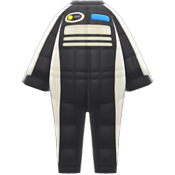 Animal Crossing Items Racing Outfit Black