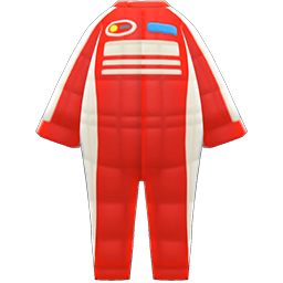 Animal Crossing Items Racing Outfit Red