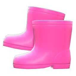 Animal Crossing Items Rain Boots Pink