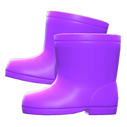 Animal Crossing Items Rain Boots Purple