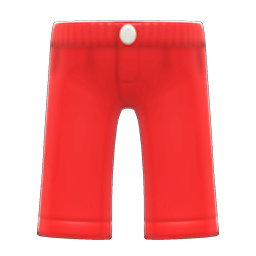 Animal Crossing Items Rain Pants Red