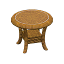 Animal Crossing Items Rattan End Table Brown