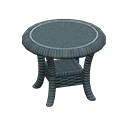 Animal Crossing Items Rattan End Table Gray