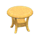 Animal Crossing Items Rattan End Table Light brown