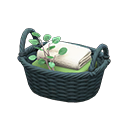 Animal Crossing Items Rattan Towel Basket Gray