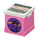 Animal Crossing Items Record Box Pink / Sunset