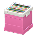Animal Crossing Items Record Box Pink