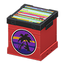 Animal Crossing Items Record Box Red / Sunset