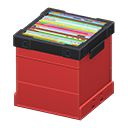 Animal Crossing Items Record Box Red