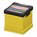 Animal Crossing Items Record Box Yellow