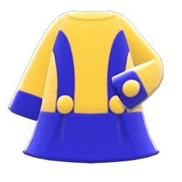 Animal Crossing Items Retro A-line Dress Blue