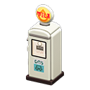 Animal Crossing Items Retro Gas Pump White / Yellow oil
