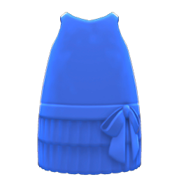 Animal Crossing Items Retro Sleeveless Dress Blue