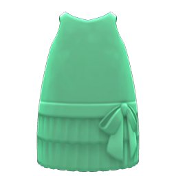 Retro Sleeveless Dress Green
