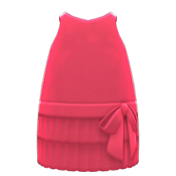 Retro Sleeveless Dress Red